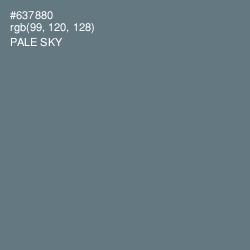 #637880 - Pale Sky Color Image